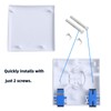 KETGUFF 2-Port Fiber Optic Terminal Junction Box, ABS Plastic, White,