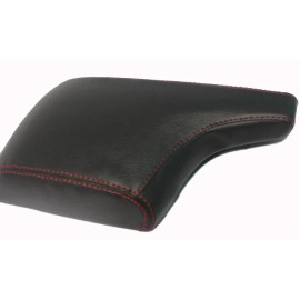 Kar Designers Black w/Red Stitch Center Console Lid Armrest Cover VINYL For 14-16 Mazda 3