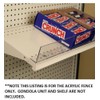 STORE FIXTURES DIRECT 3" H Acrylic Front Fence for Gondola