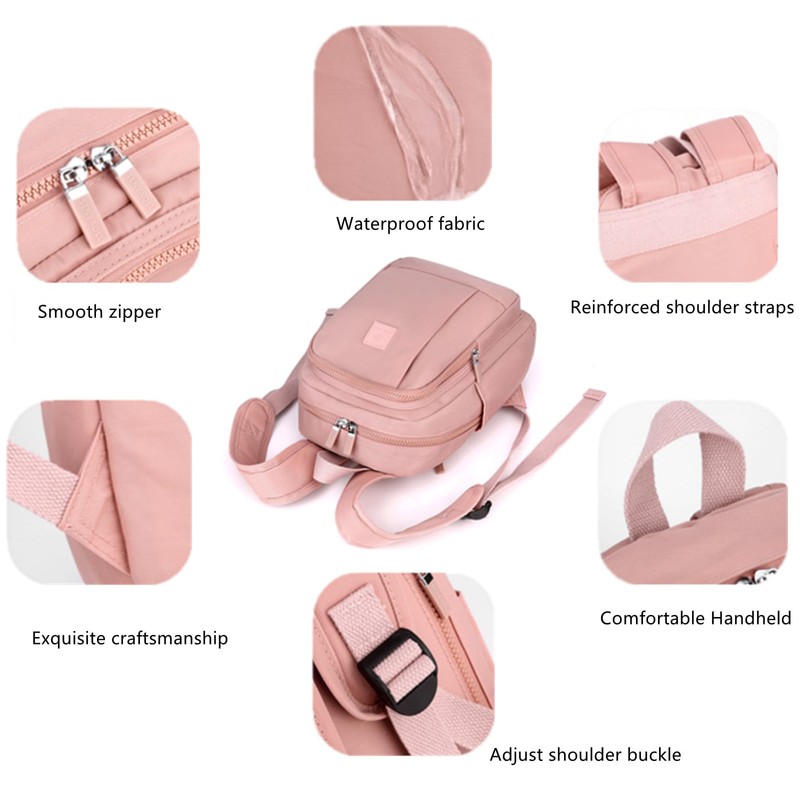 Wafybsre Mini Backpack for Women Small Lightweight Nylon Stylish Travel