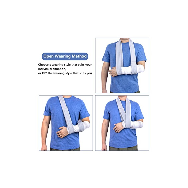 Arm Sling Adjustable Shoulder Support Sling (Purple)