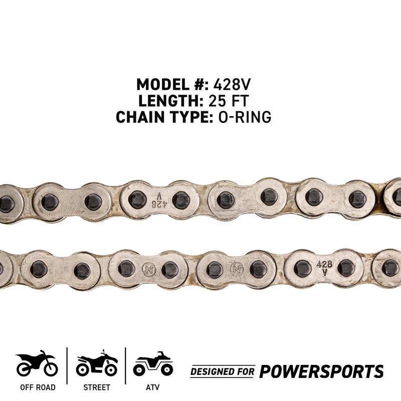 NICHE 428 O-Ring Motorcycle Drive Chain Bulk Reel with 5