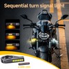 Motorcycle LED Turn Signals Flowing Running Lights for 39-41mm Front