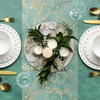 sourcing map Gold Table Runner Roll, 11" x 30 Feet