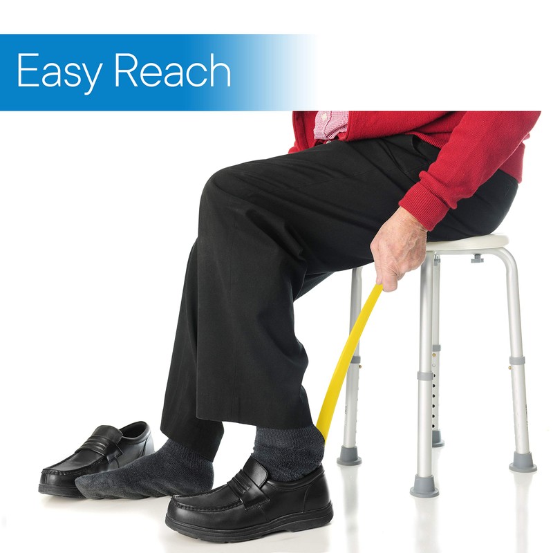 RMS 2 Pack Extra Long Handled Shoe Horn with Curved