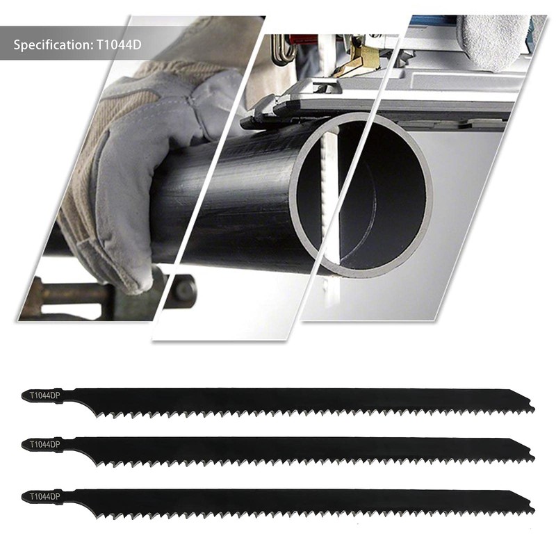 EMSea 5pcs T1044D 250mm T Shank Jigsaw Blades Clean and