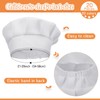 Handepo 40 Pcs Apron Chef Hat Set Aprons Chef Bib