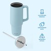 S'well Recycled Stainless Steel Tumbler XL with Straw and Handle,