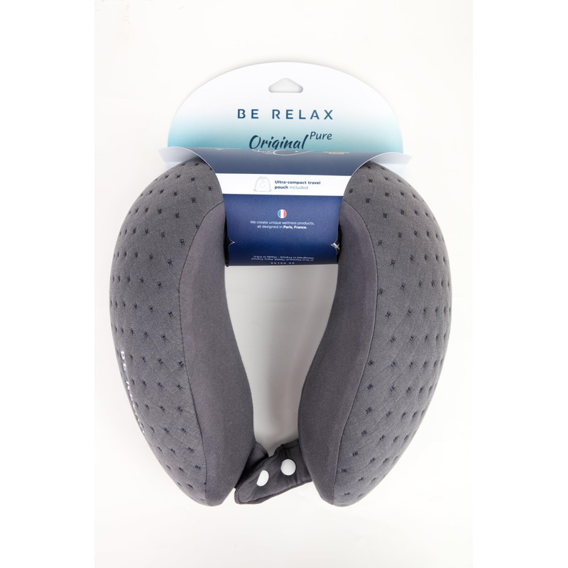 Be Relax Pure Travel Pillow Made of Organic Cotton, Reusable