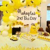 PHOGARY 3 Pack Bee Tablecloth Bumblebee Plastic Tablecloths, Disposable Tablecloth,
