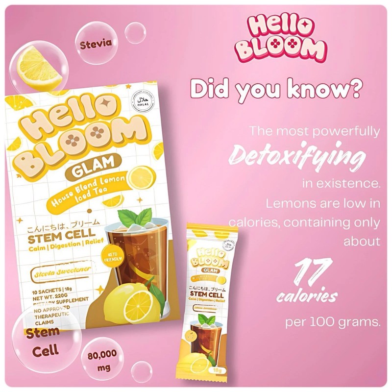 Hello Bloom Glam House Blend Lemon Iced Tea by Kiray