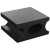 Koyo Sangyo Styrene Block Half, Black, W 3.9 x H