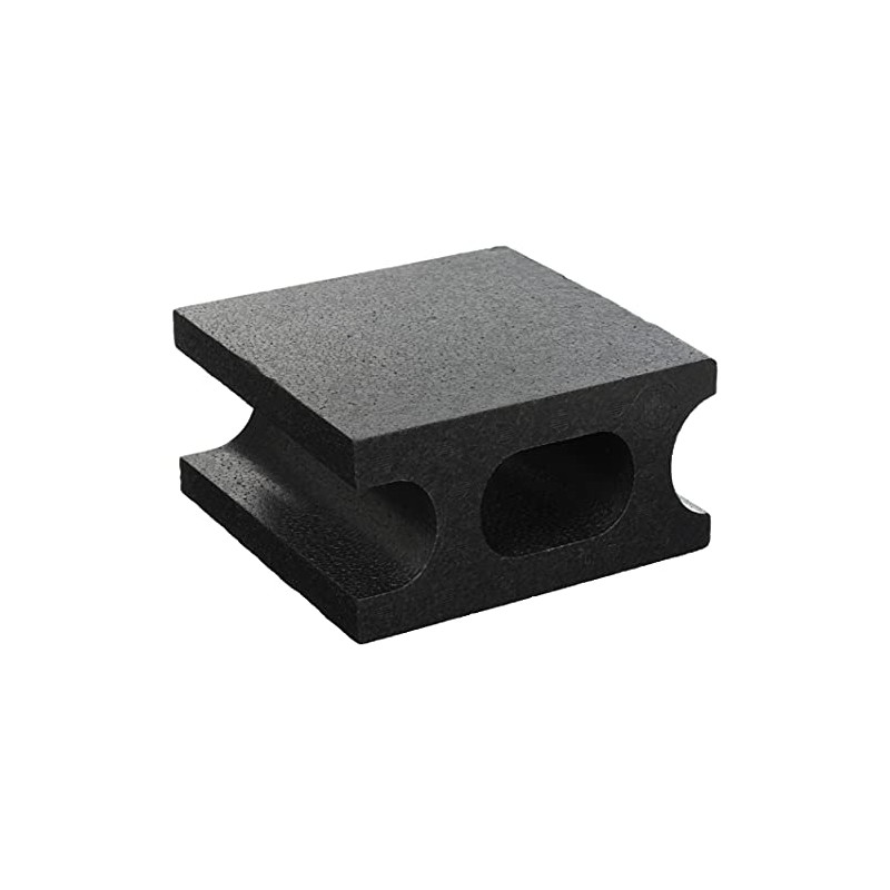 Koyo Sangyo Styrene Block Half, Black, W 3.9 x H