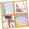 TEHAUX 1set Removable Memo Stickers to Do List Notepad Cute