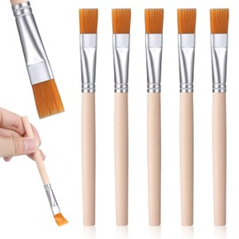5 PCS Small Paint Brushes, Trim Thin Paint Brushes for Walls, Small Paintbrush Trim Painting Tool for Acrylic Watercolor Oil Painting Craft Brush