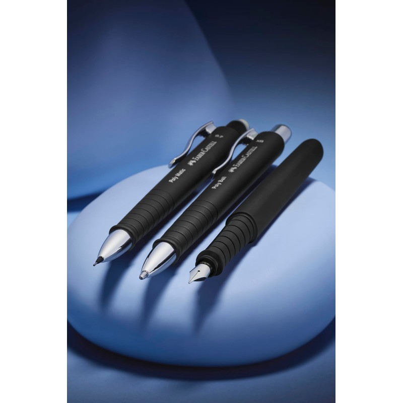 Faber-Castell 205260 Mechanical Pencil Poly Matic Black, 5 Pencils, 0.7