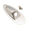 Musiclily Pro Steel Boat Shape Guitar Input Jack Plate Jack