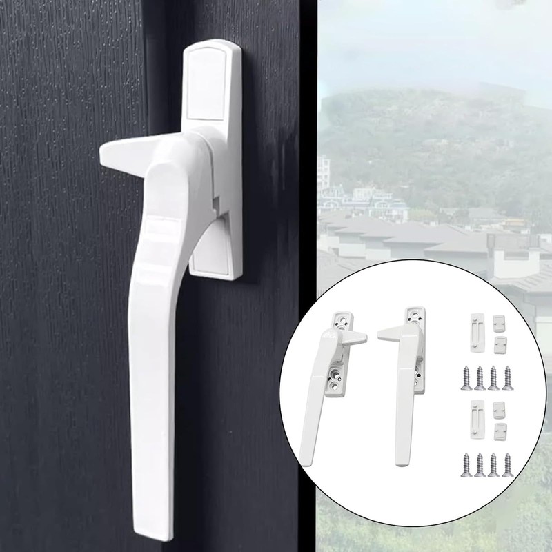 Yuiturt 2 Pcs Window Handle, Double Glazing UPVC Window Handles,
