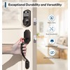 TEEHO Keyless Entry Door Lock Deadbolt with Handle Set, Electronic