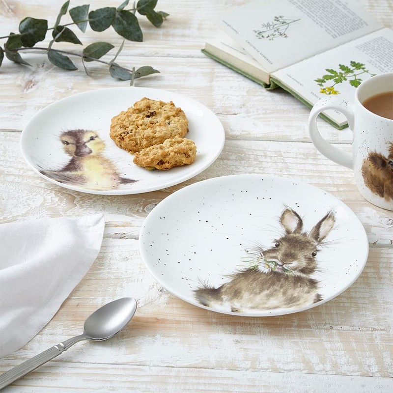 Wrendale Coupe Plates - Rabbit Duckling - Set of 2