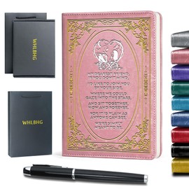 WHLBHG Jack and Sally Inspired Gift My Dearest Friend Leather Journal Nightmare Gift Movie Fan Gift Friend Gift Multi color Journal,1 Pack (Pink), (JACK FRIEND-Pink)