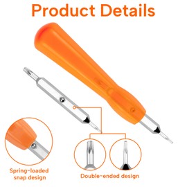 Ring Doorbell Screwdriver Charging Cable Replacement Set with Charging Cord, Double-Ended T6 T15 Torx Screwdriver for Video Doorbell 2 3 Pro Elite Plus Peephole Cam