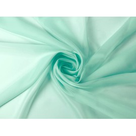 Voile Fabric, Sold by the Metre in One Piece, 150 cm Width, Curtain Fabric, Decorative Fabric for Sewing, Mint