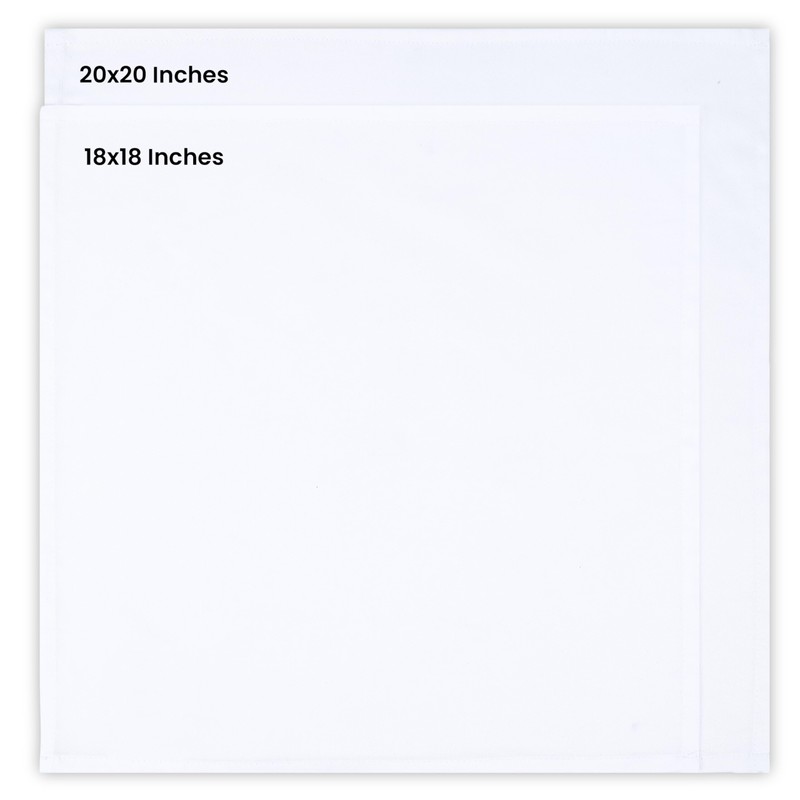 Utopia Kitchen White Cloth Napkins [12 Pack, 18x18 Inch] Absorbent