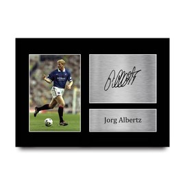 HWC Trading A4 Jörg Albertz Rangers Gifts Printed Autograph Picture for Fans and Supporters of Signing - A4