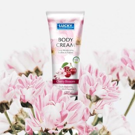 Lucky Super Soft Crema Corporal De Flor De Cerezo, Hidratación Profunda Para Calmar Y Suavizar La Piel, 177 Ml (Paquete De 3)