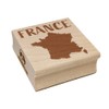France Country Solid with Text Square Rubber Stamp for Stamping