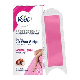 Veet Full Body Waxing Kit for Normal Skin - 20 Strips (Pack of 2)