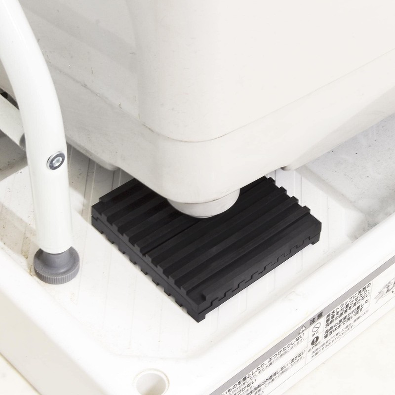 Waki Sangyo Stackable Vibration-Proof Rubber Black Thickness 10 x Width