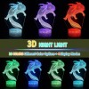 TriPro Axolotl 3D Illusion Night Light Lamp Bedroom Decor Gifts