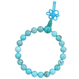 mookaitedecor 8 mm Mala Prayer Beads Stone Bracelets for Men and Women, 21 Tibetan Buddha Wrap Bracelet