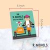 R. Nichols Dog Desk Calendar 2025 - Standing Monthly Desktop
