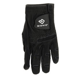 BIONIC BIG160 Men's Golf Gloves, Stable Grip, Natural Fit, Black, Size 26