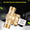 G1/2" DC 24V Normally Closed Brass Electric Solenoid Magnetic Valve