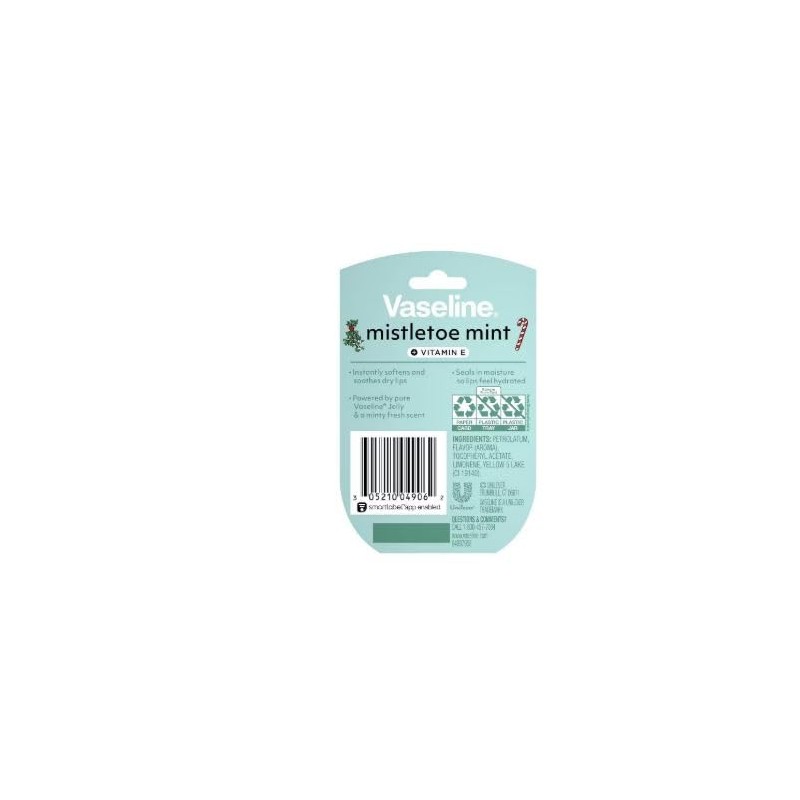 Vaseline Lip Therapy Edición Limitada, Mistletoe Mint, 7g