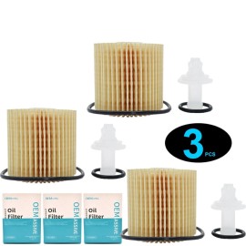 OEMASSIVE 3x Engine Oil Filter 04152-YZZA1 For Lexus GS IS NX RX Toyota Camry Avalon RAV4