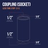 Supply Giant DDDM0012 Straight Copper Coupling With Sweat Sockets And