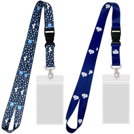 Cruise Lanyards with ID Holder [2 Pack] Mermaid & Cruise Ship Design for Ship Key Cards [Gray & Blue] in 2023, 2024 & 2025