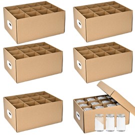 PPXHFV 6 Pcs Canning Jar Storage,Fits 32 oz Jars Regular or Wide Mouth Canning Jar Storage,12 Cells, Mason Jar Organizer.