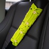 INEBIZ Crochet Seat Belt Cover Pads Boho Shoulder Cushion Sunflower