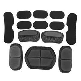 SolUptanisu 13 Unids/Set EPP Esponja Casco Almohadillas Casco Rápido Cojines de Protección Cómodos Casco Almohadillas Accesorios de Reemplazo para Bicicleta de Motocicleta (Negro)