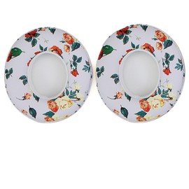 SINOWO Ersatz-Ohrpolster für Beats Solo 2 & Solo 3 kabellose On-Ear-Kopfhörer, Solo2 Solo3 Ohrpolster mit Geräuschisolierung, Memory-Schaum, weiches Protein-Leder (weiße Blume)