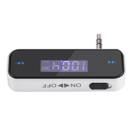 Zopsc Mini Transmisor FM - Pantalla LCD retroiluminada Conector de Auriculares de 3.5 mm Sonido estéreo de Alta fidelidad Enchufe de Audio para teléfonos móviles y Reproductores de música