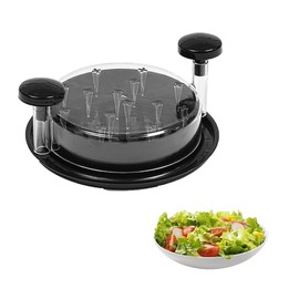 Chicken Shredder Tool Twist: Food-Grade Visible Meat Shredder Tool Twist with Ergonomic Handle, Anti-Slip BaseDishwash Safe, Pork Beef Chicken,Chicken Grinder(Black)