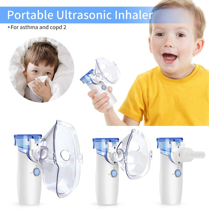 Portable Inhaler Machine Mask and Mouthpiece for Adults & Kids