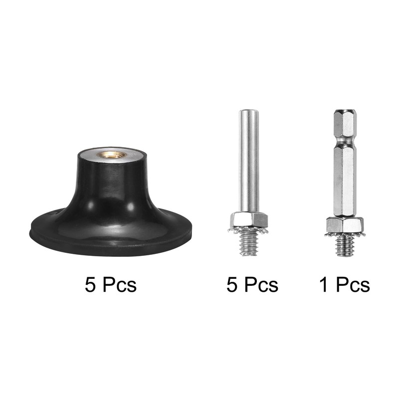 QUARKZMAN 5 Pack 2 Inch Disc Pad Holder Quick Change